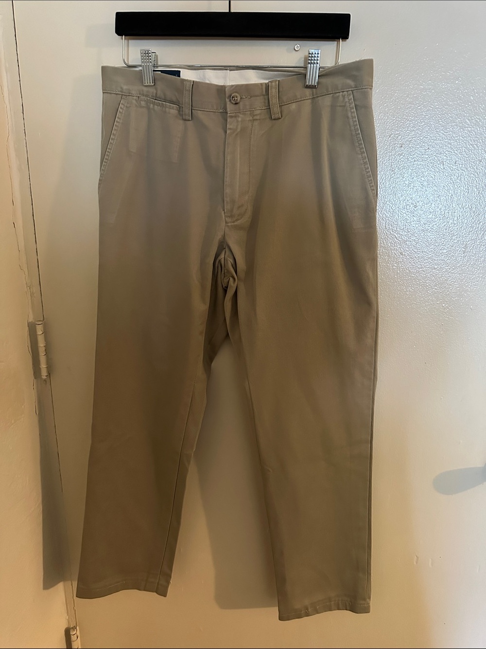 Polo Ralph Lauren Preston Beige Cotton Twill Chino Pants 32W Flat Front Straight